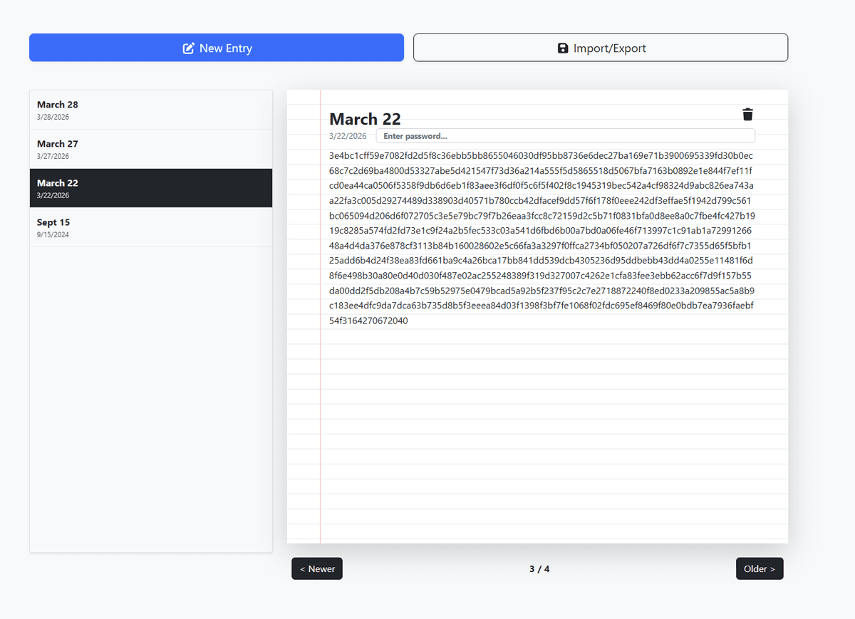 Tiny Journal App